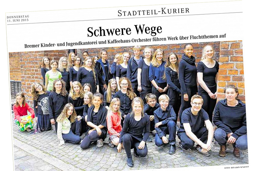 Bremer Kinder- und Jugendkantorei: Weser-Kurier-Artikel